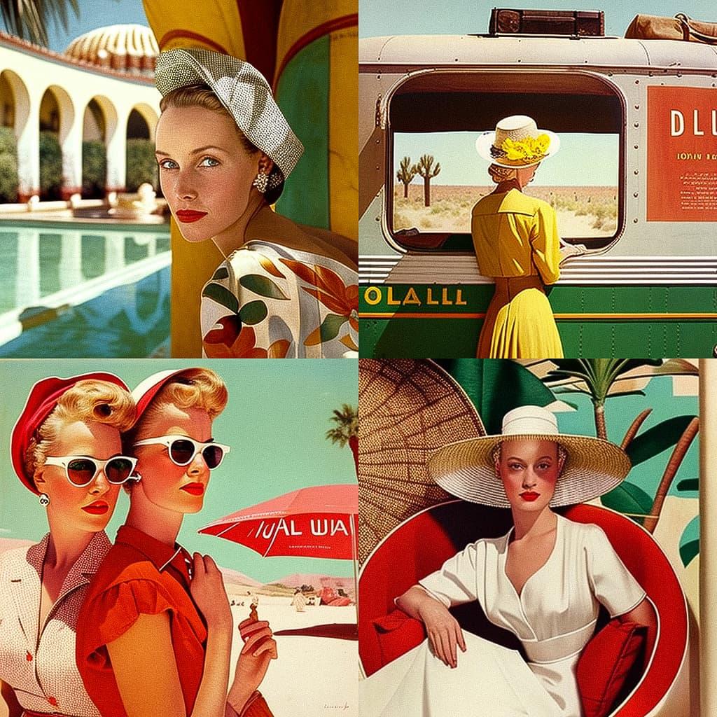 Louise Dahl-Wolfe style, Midjourney V4, render 1 of 4
