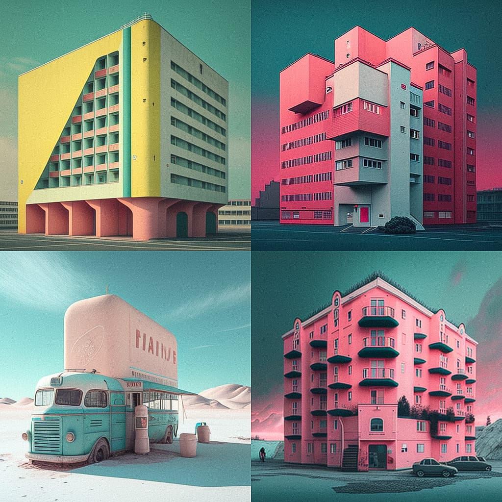 Ludwig Favre style, Midjourney V4, render 1 of 4