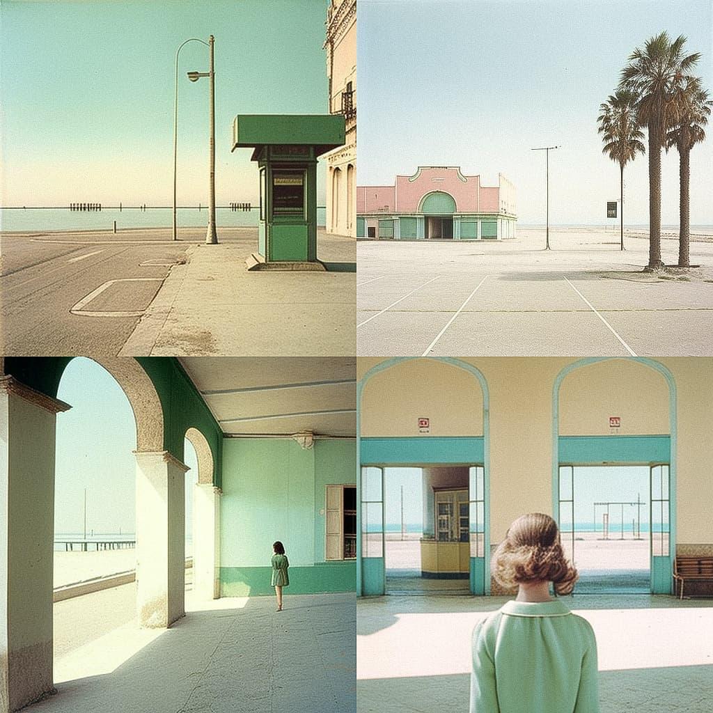 Luigi Ghirri style, Midjourney V4, render 1 of 4