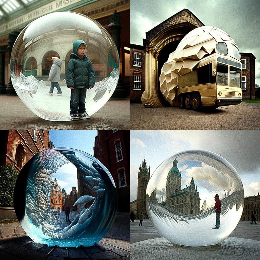 Luke Jerram style, Midjourney V4, render 1 of 4