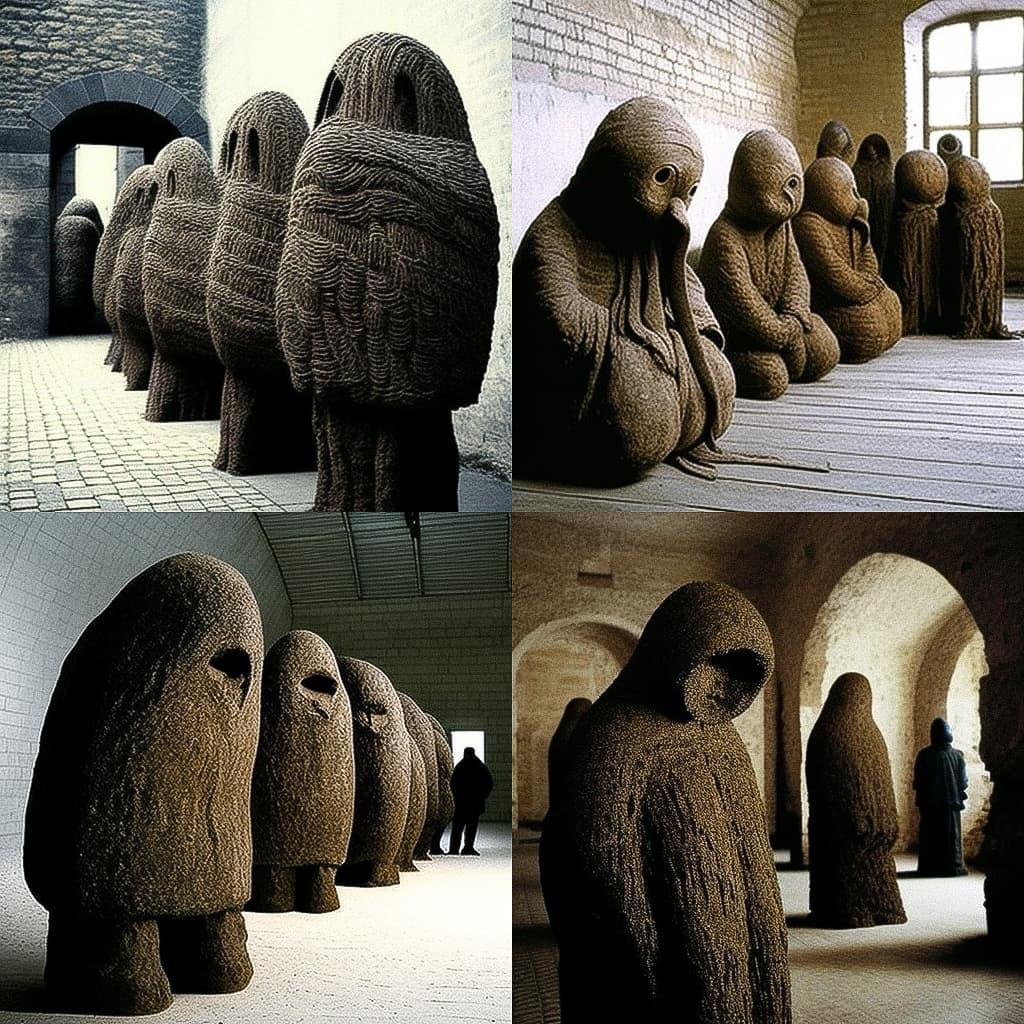 Magdalena Abakanowicz style, Midjourney V4, render 1 of 4