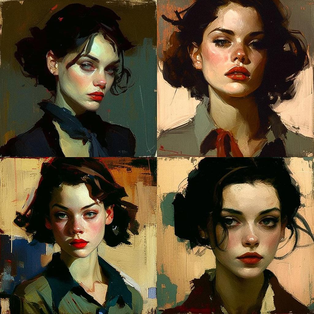 Malcolm Liepke style, Midjourney V4, render 1 of 4