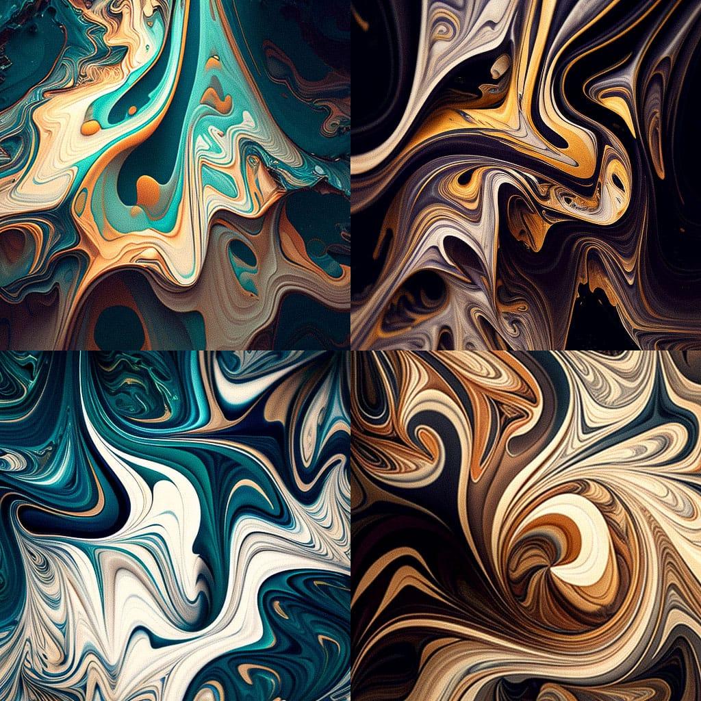 Marbled texture style, Midjourney V4, render 1 of 4