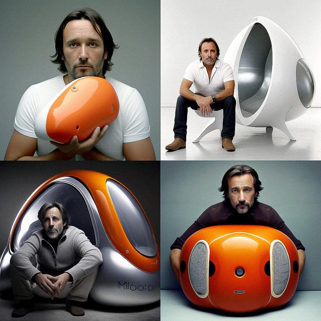 Marc Newson style, Midjourney V4, render 1 of 4