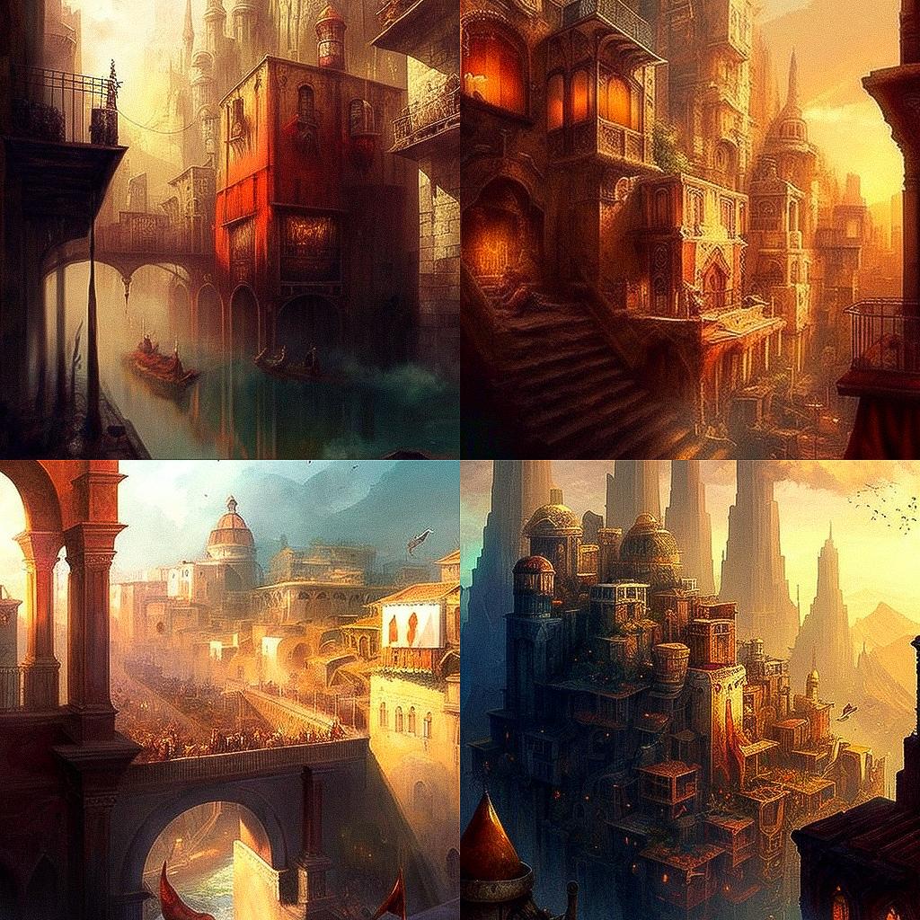 Marc Simonetti style, Midjourney V4, render 1 of 4