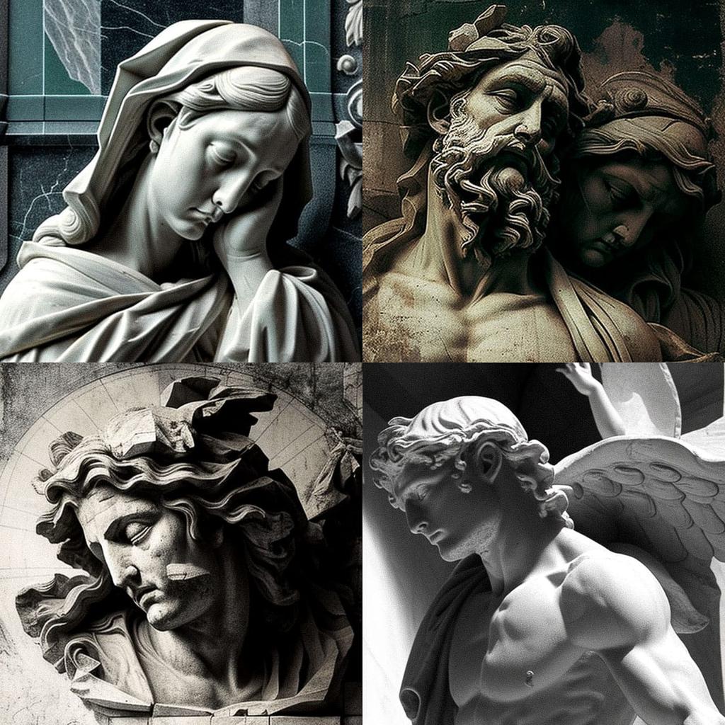 Marcantonio Raimondi style, Midjourney V4, render 1 of 4