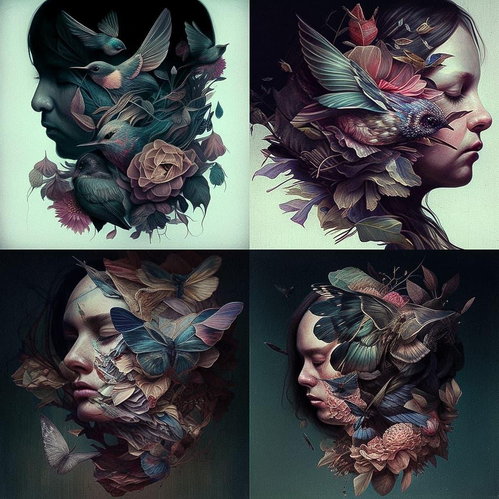 Marco Mazzoni style, Midjourney V4, render 1 of 4