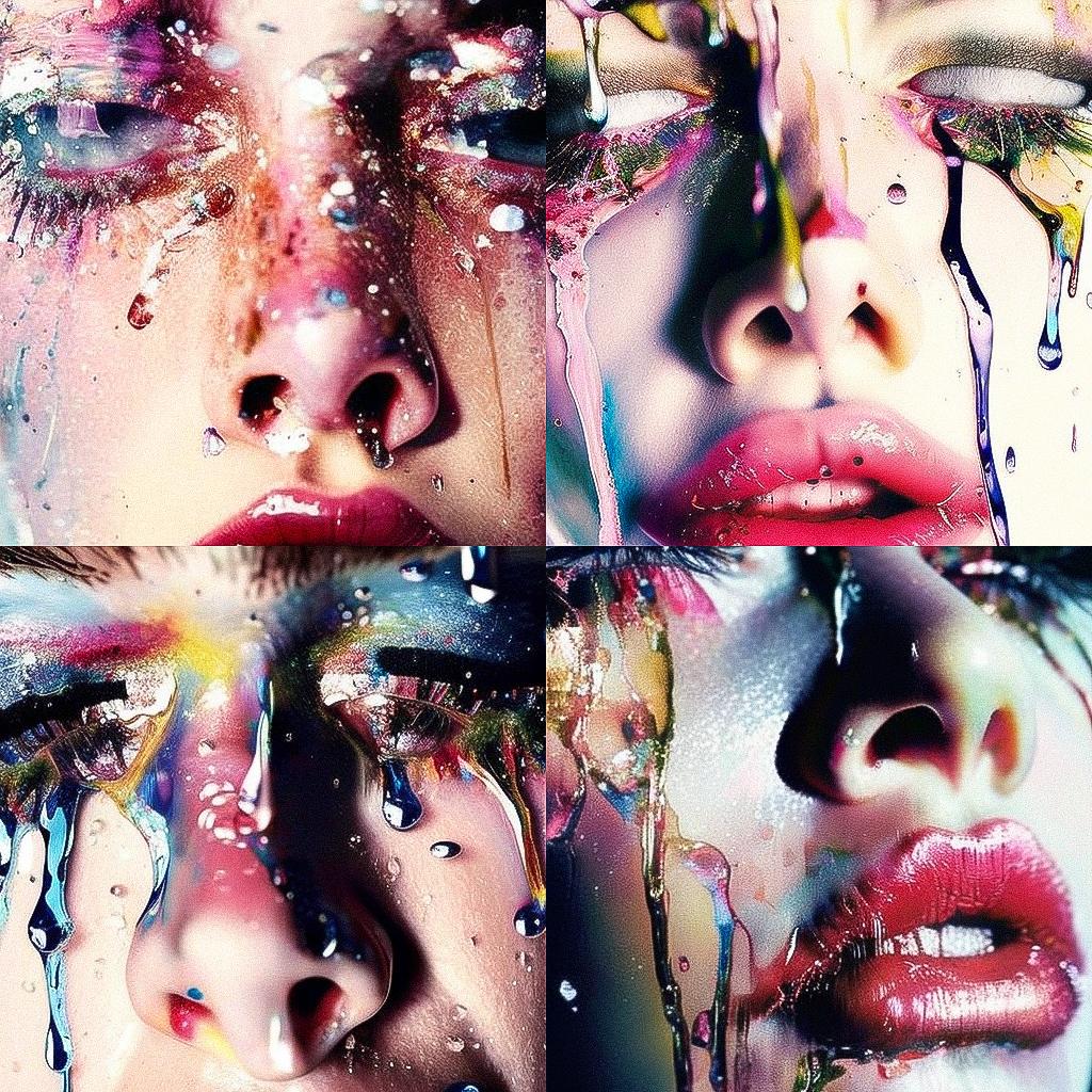 Marilyn Minter style, Midjourney V4, render 1 of 4