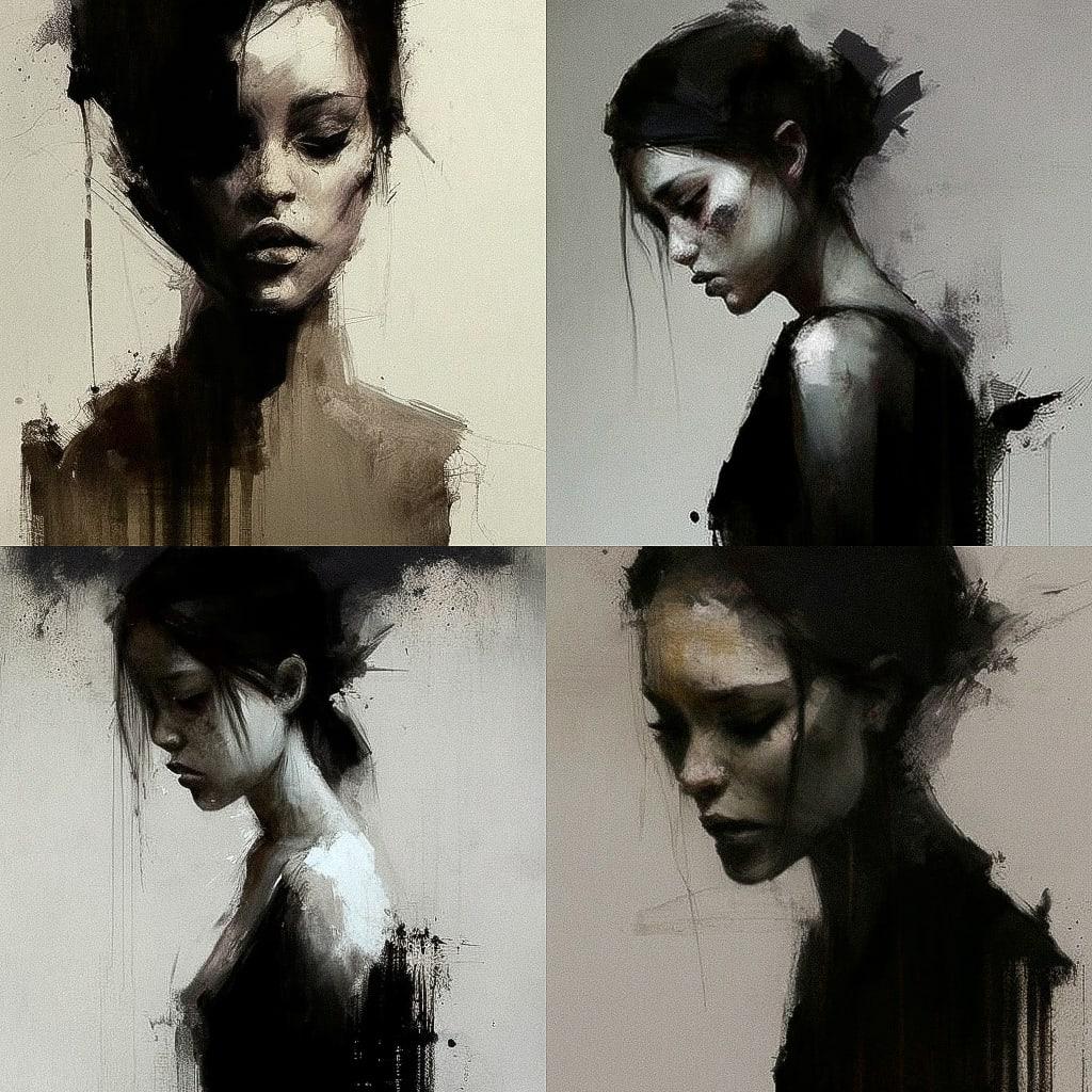 Mark Demsteader style, Midjourney V4, render 1 of 4