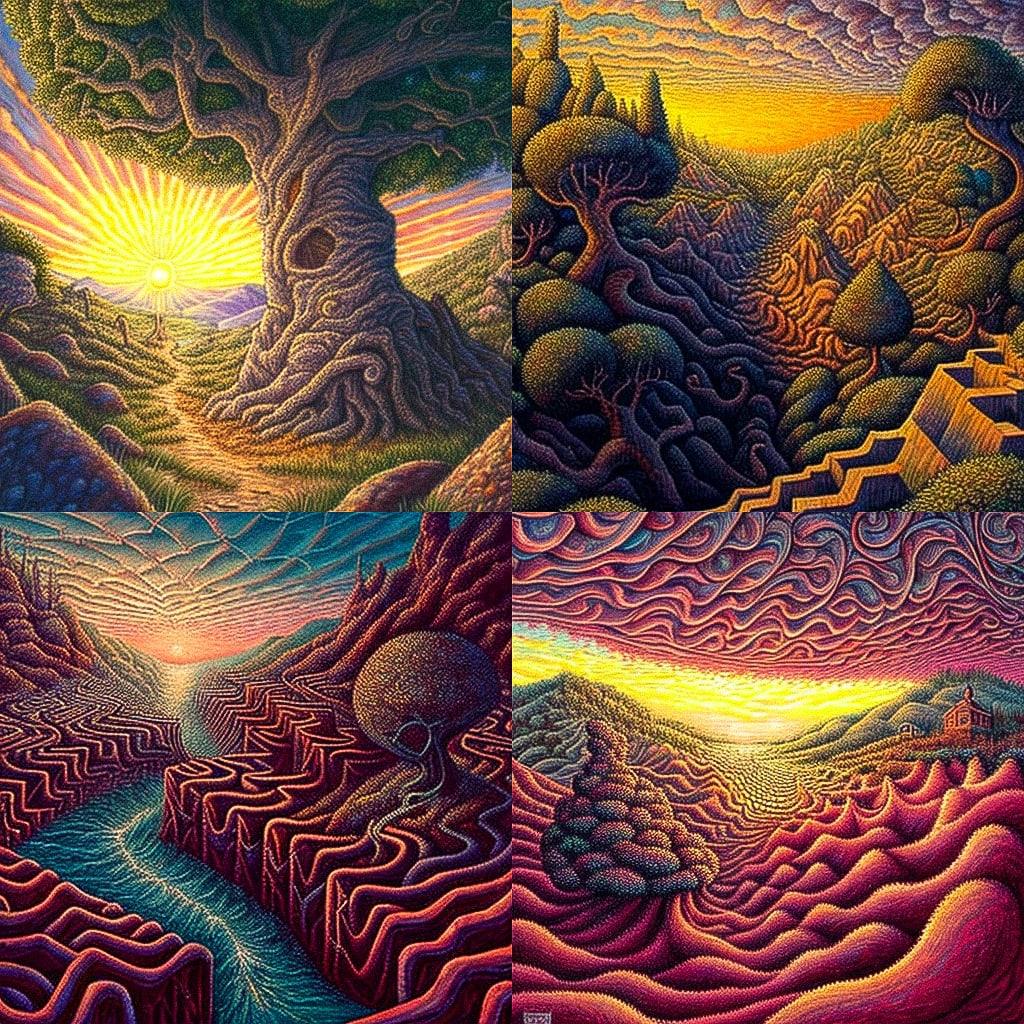 Mark Henson style, Midjourney V4, render 1 of 4