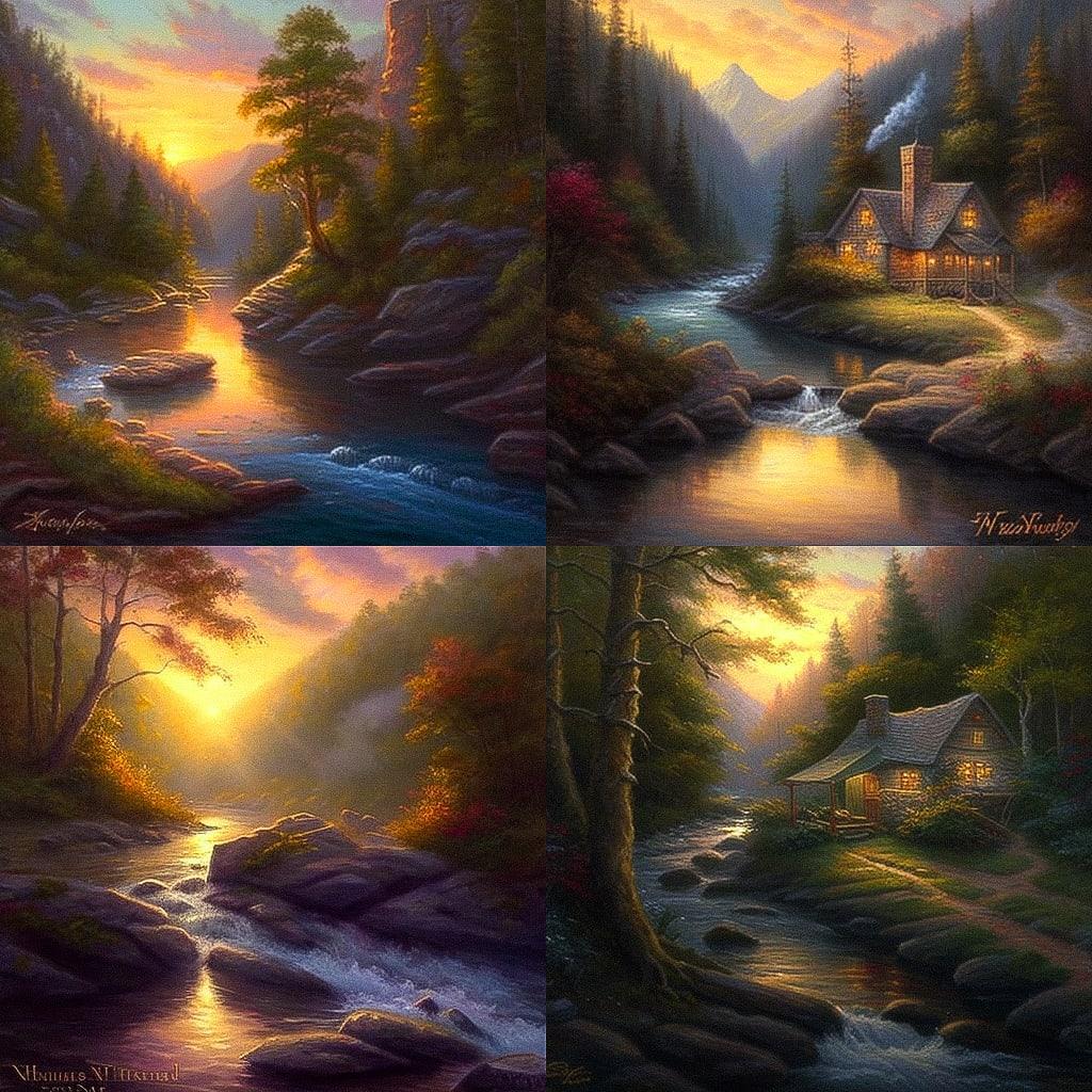 Mark Keathley style, Midjourney V4, render 1 of 4