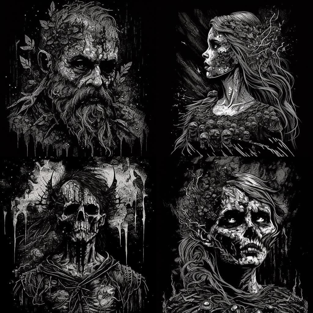 Mark Riddick style, Midjourney V4, render 1 of 4