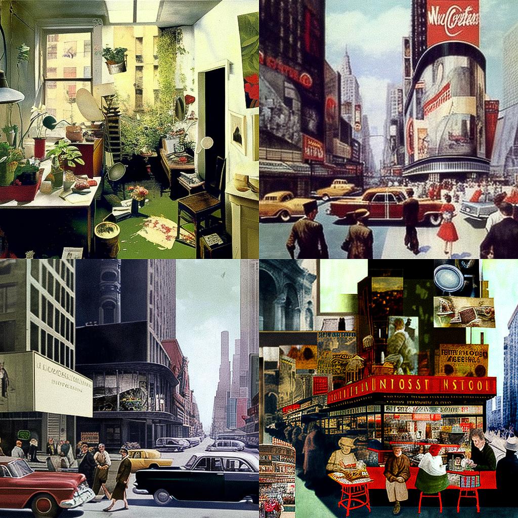 Martha Rosler style, Midjourney V4, render 1 of 4
