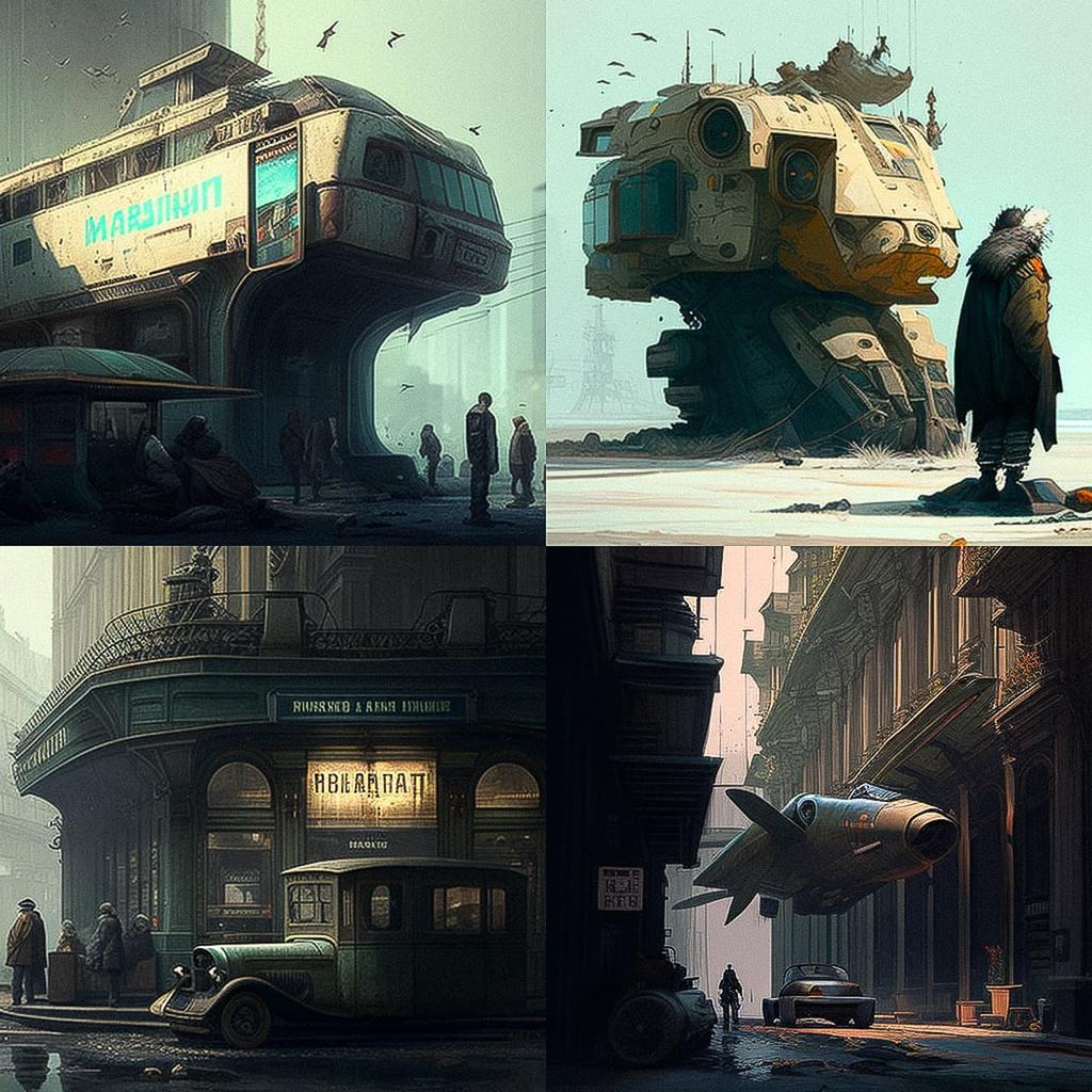 Martin Deschambault style, Midjourney V4, render 1 of 4