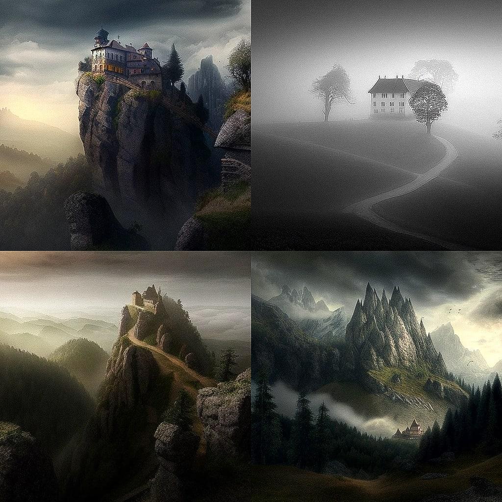 Martin Rak style, Midjourney V4, render 1 of 4