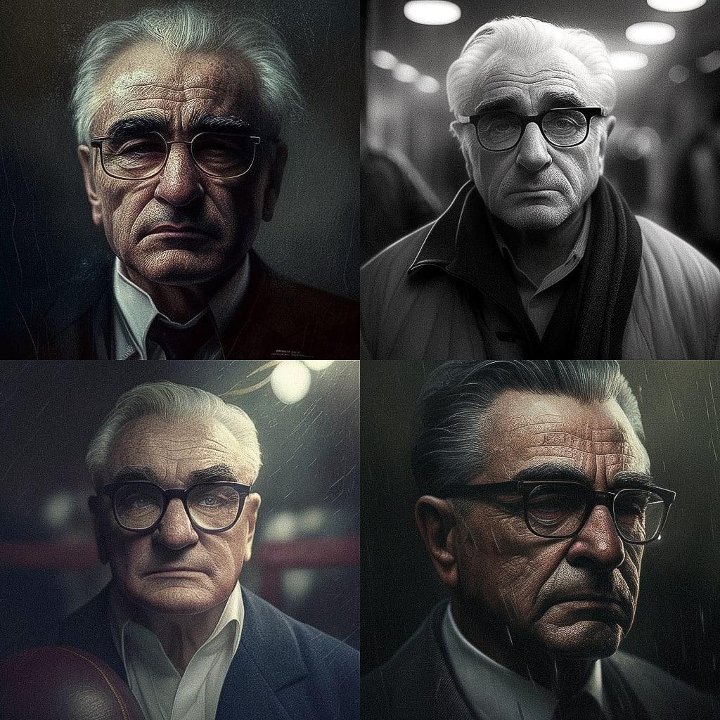 Martin Scorsese style, Midjourney V4, render 1 of 4