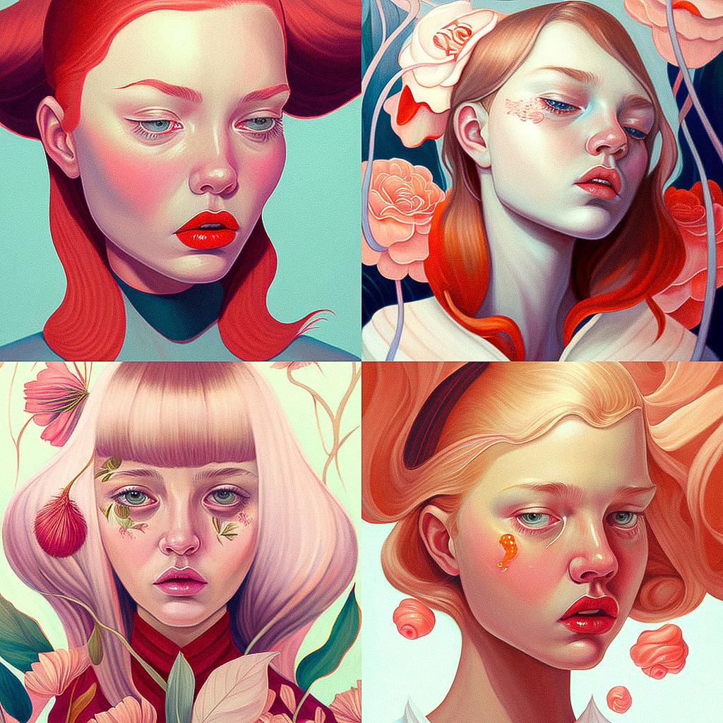 Martine Johanna style, Midjourney V4, render 1 of 4