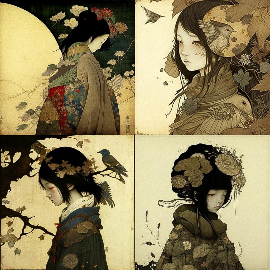 Masaaki Sasamoto style, Midjourney V4, render 1 of 4
