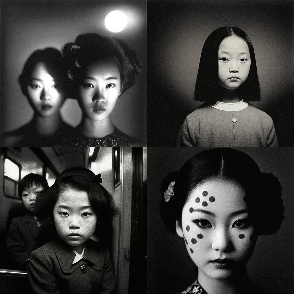 Masahisa Fukase style, Midjourney V4, render 1 of 4