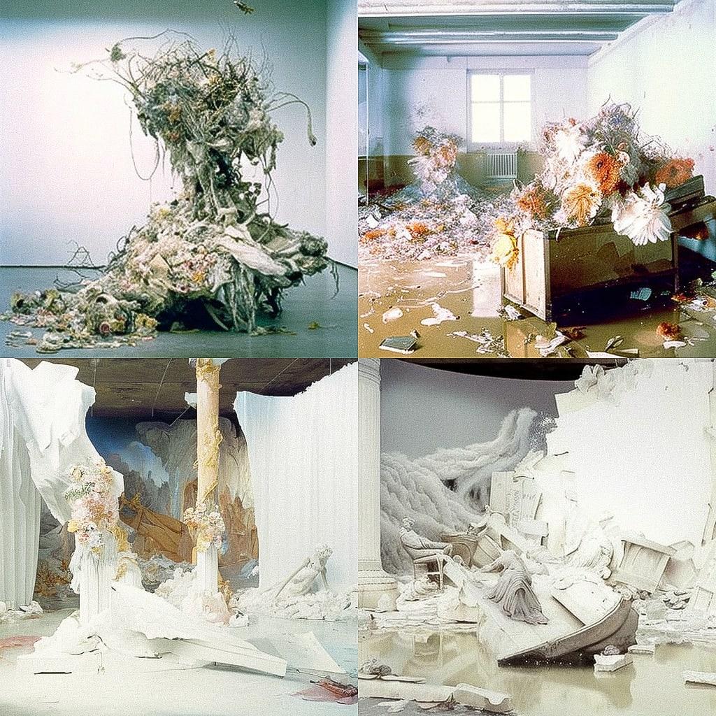Matthew Barney style, Midjourney V4, render 1 of 4