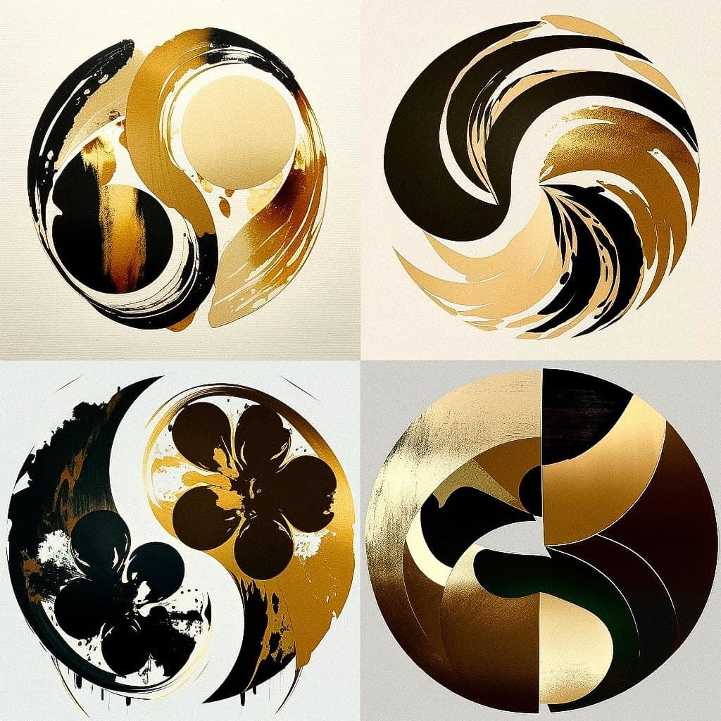 Max Gimblett style, Midjourney V4, render 1 of 4