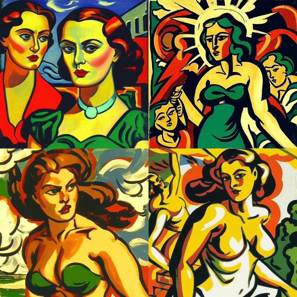 Max Pechstein style, Midjourney V4, render 1 of 4