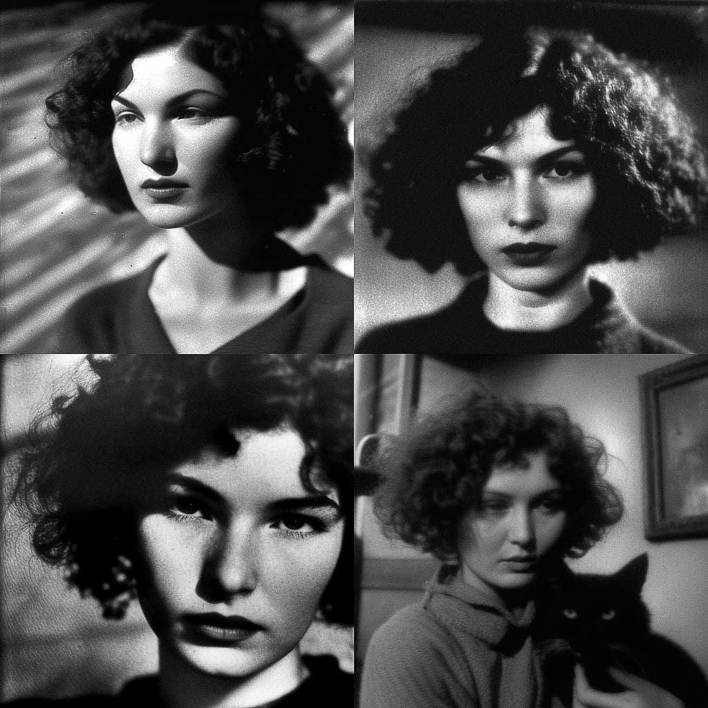 Maya Deren style, Midjourney V4, render 1 of 4