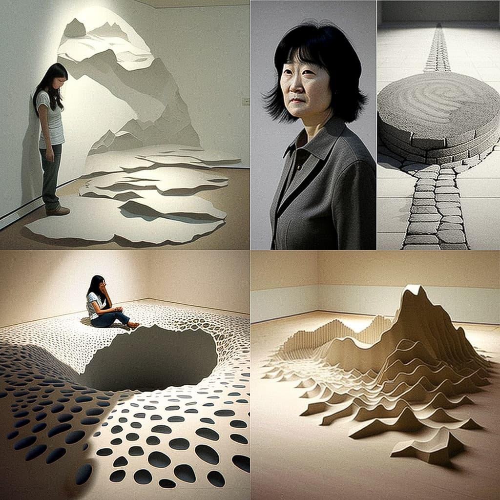 Maya Lin style, Midjourney V4, render 1 of 4