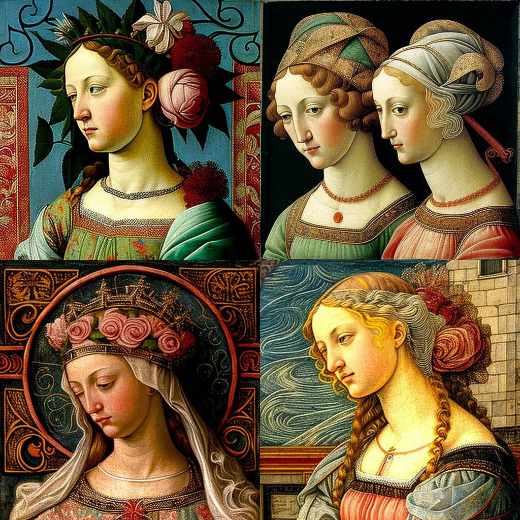 Melozzo da Forli style, Midjourney V4, render 1 of 4