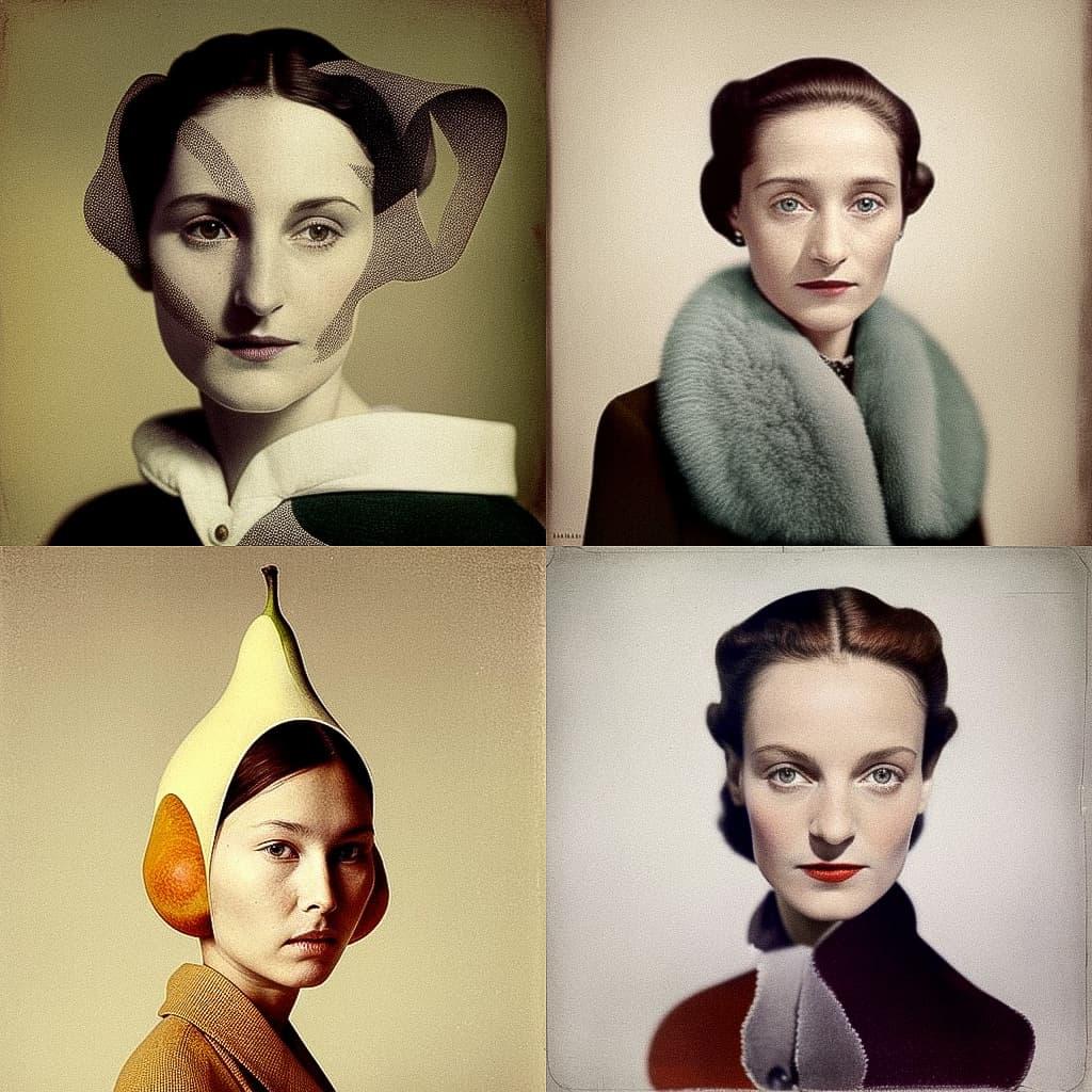 Meret Oppenheim style, Midjourney V4, render 1 of 4