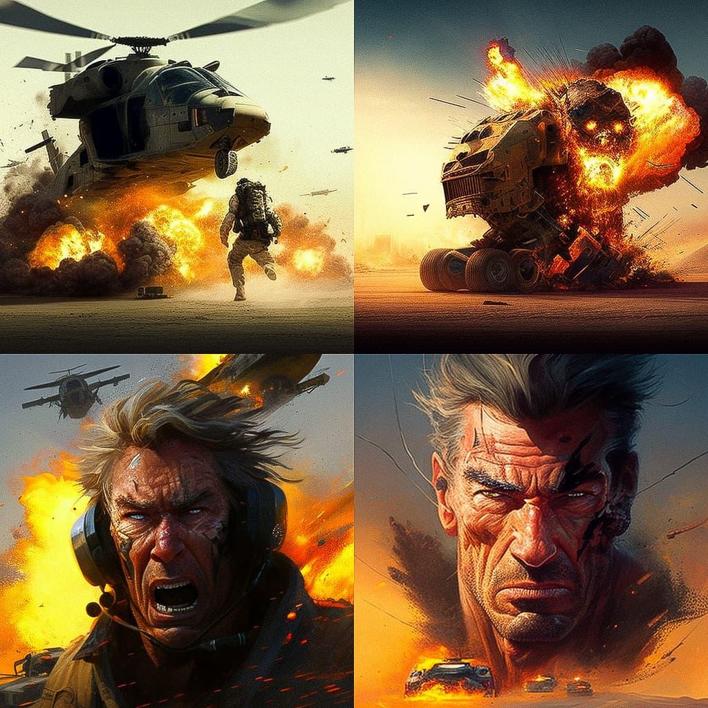 Michael Bay style, Midjourney V4, render 1 of 4
