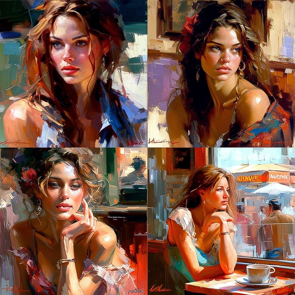 Michael Garmash style, Midjourney V4, render 1 of 4