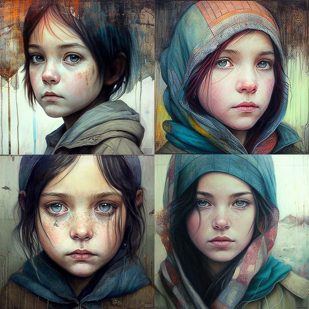 Michael Shapcott style, Midjourney V4, render 1 of 4