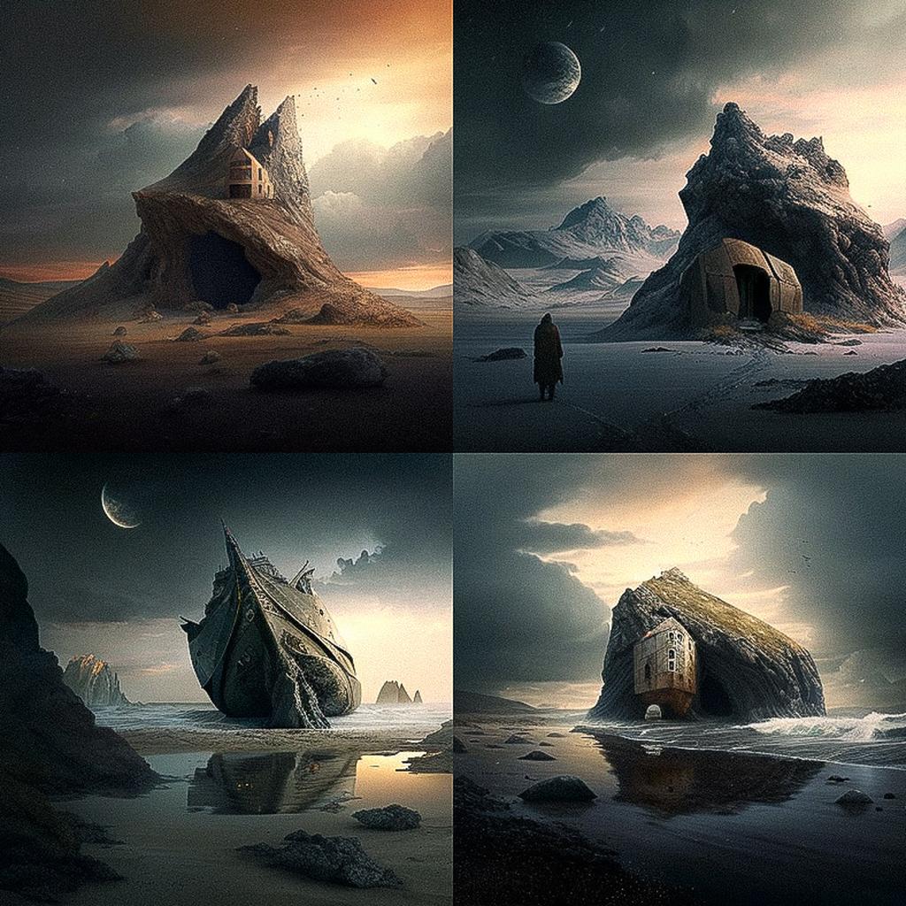 Michal Karcz style, Midjourney V4, render 1 of 4