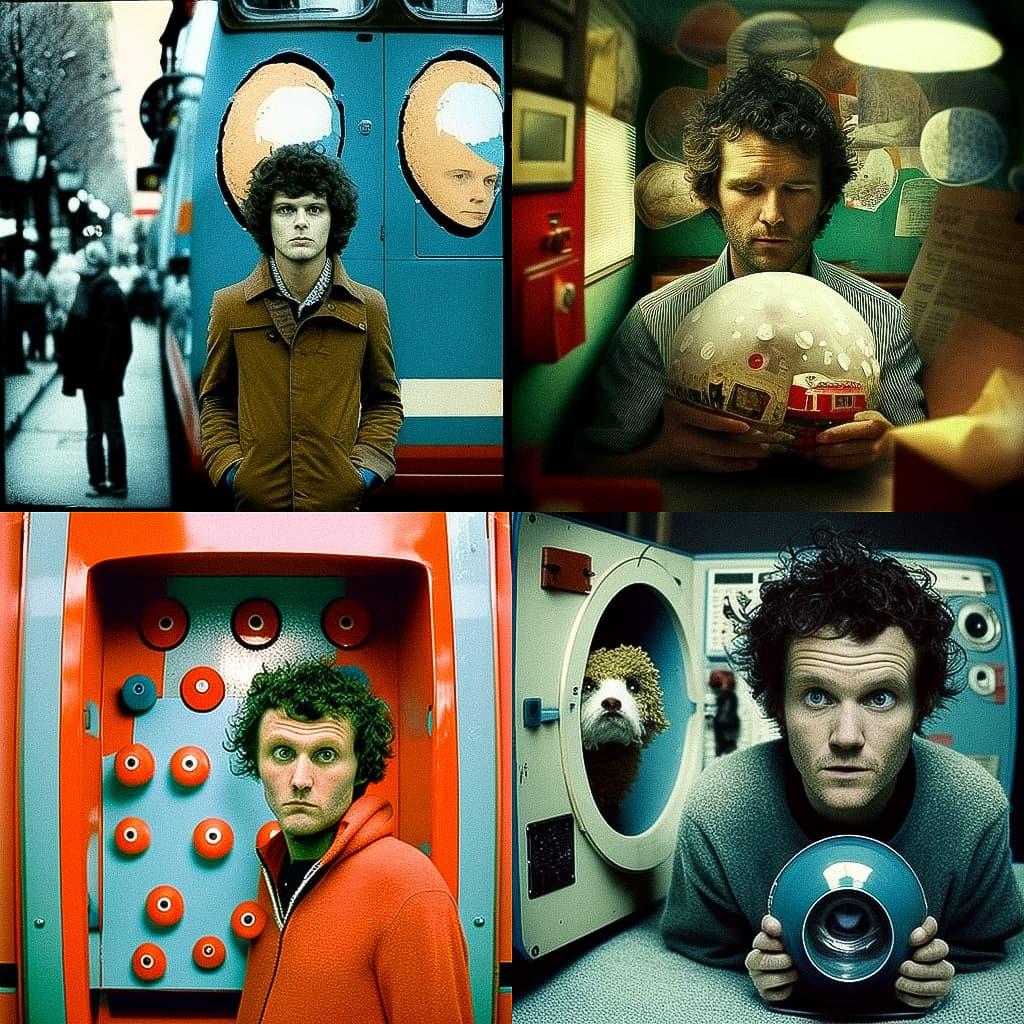 Michel Gondry style, Midjourney V4, render 1 of 4