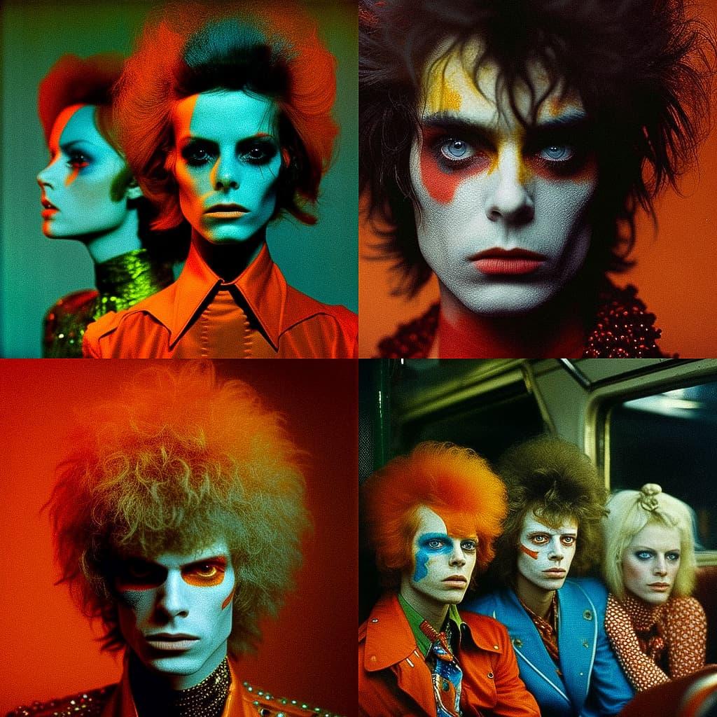 Mick Rock style, Midjourney V4, render 1 of 4