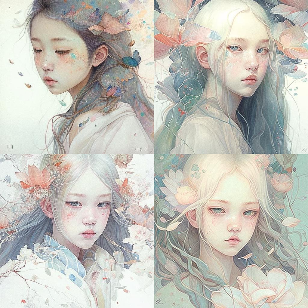 Miho Hirano style, Midjourney V4, render 1 of 4