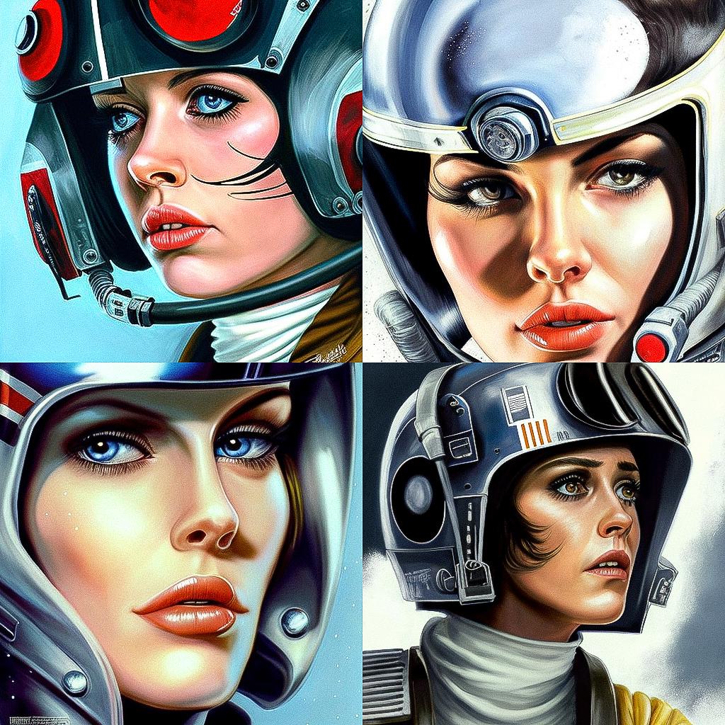 Mike Mayhew style, Midjourney V4, render 1 of 4