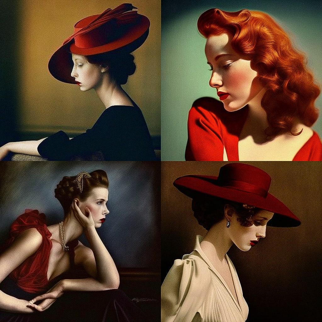 Milton H. Greene style, Midjourney V4, render 1 of 4