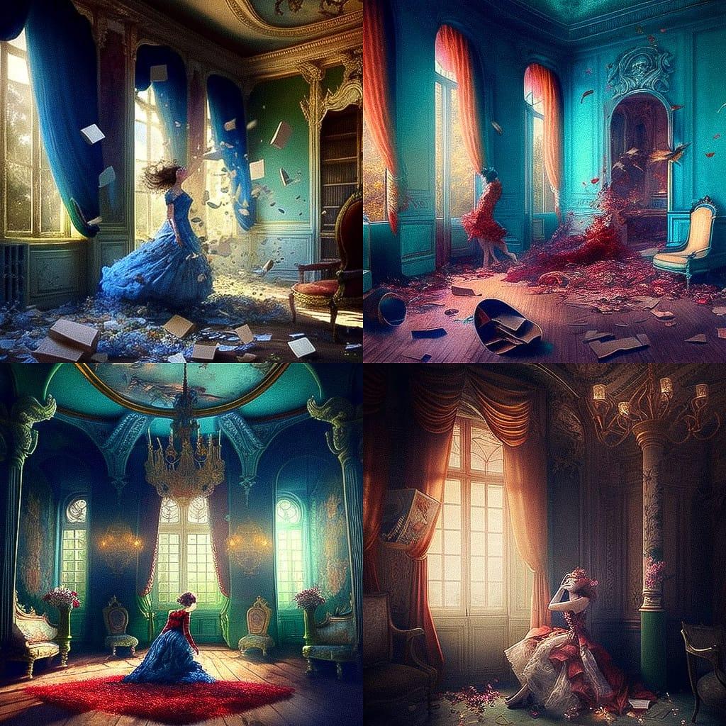 Miss Aniela style, Midjourney V4, render 1 of 4