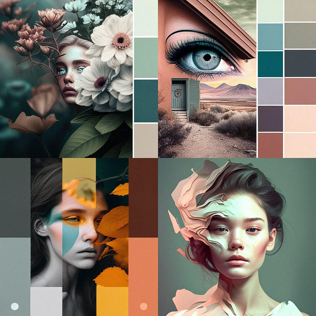 Muted colors style, Midjourney V4, render 1 of 4