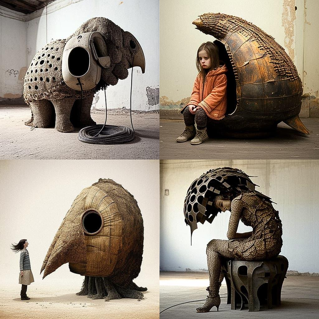 Nacho Carbonell style, Midjourney V4, render 1 of 4