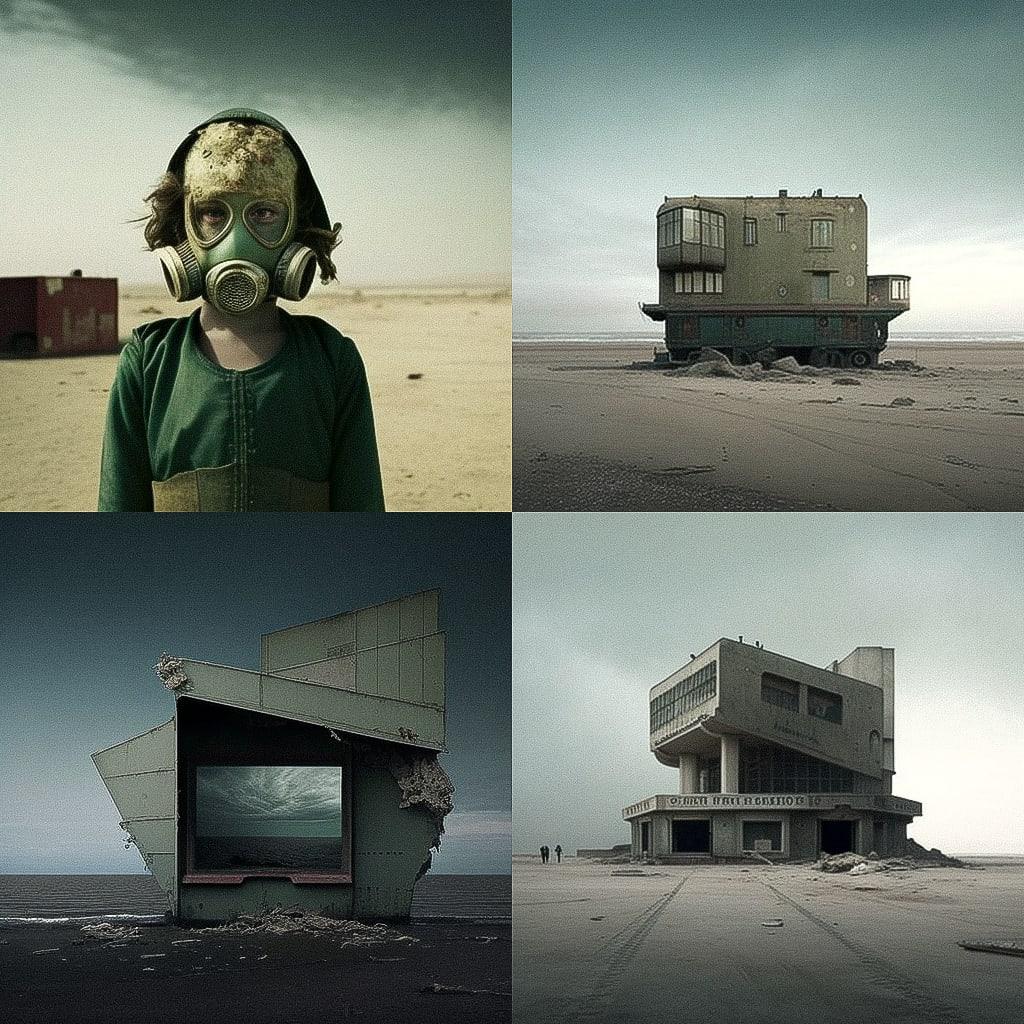 Nadav Kander style, Midjourney V4, render 1 of 4