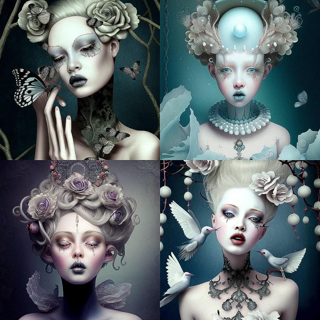 Natalie Shau style, Midjourney V4, render 1 of 4