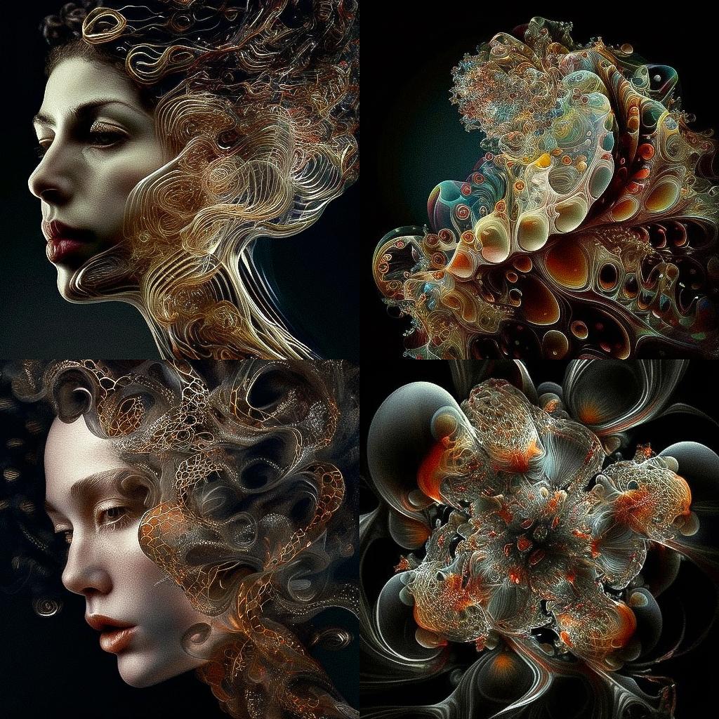 Neri Oxman style, Midjourney V4, render 1 of 4