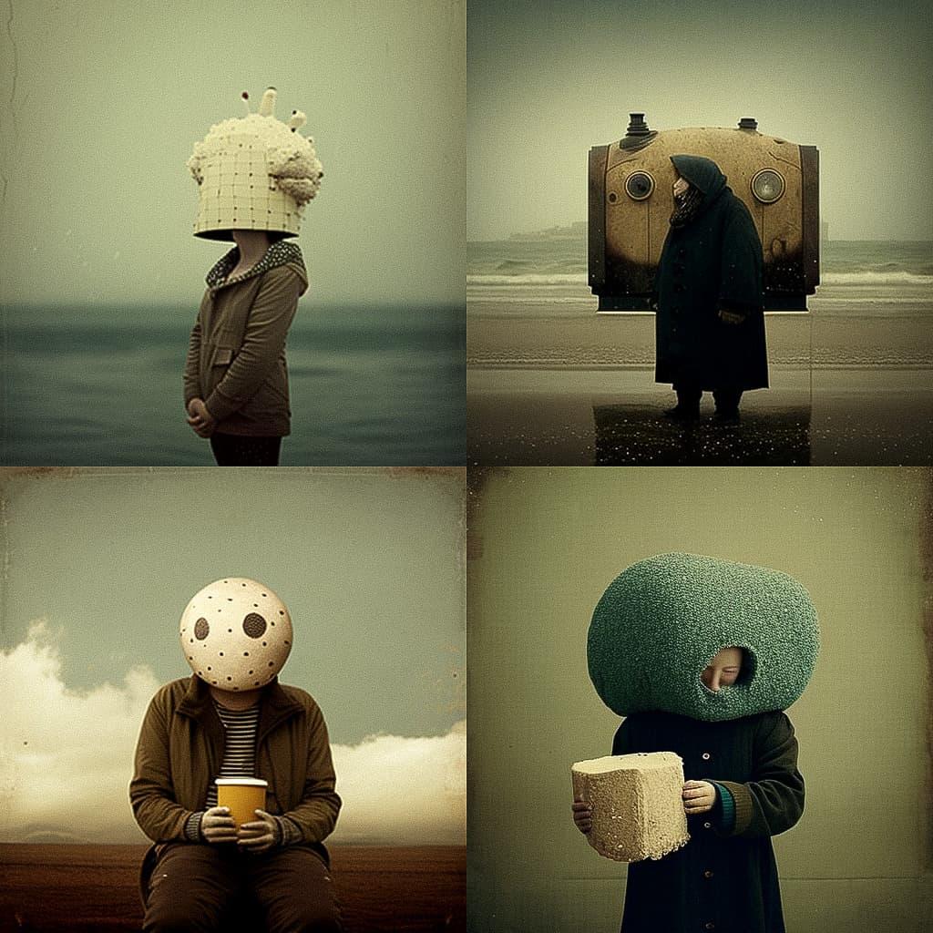 Nicolas Bruno style, Midjourney V4, render 1 of 4