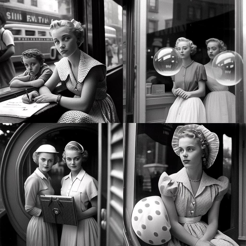 Nina Leen style, Midjourney V4, render 1 of 4