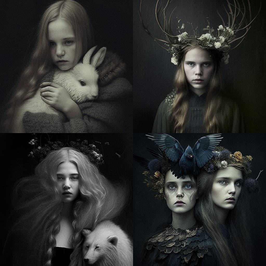 Nona Limmen style, Midjourney V4, render 1 of 4