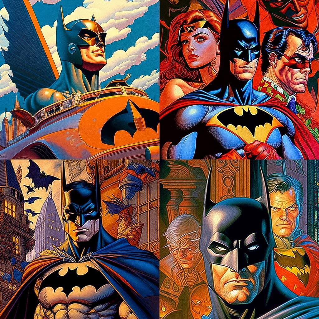 Norm Breyfogle style, Midjourney V4, render 1 of 4