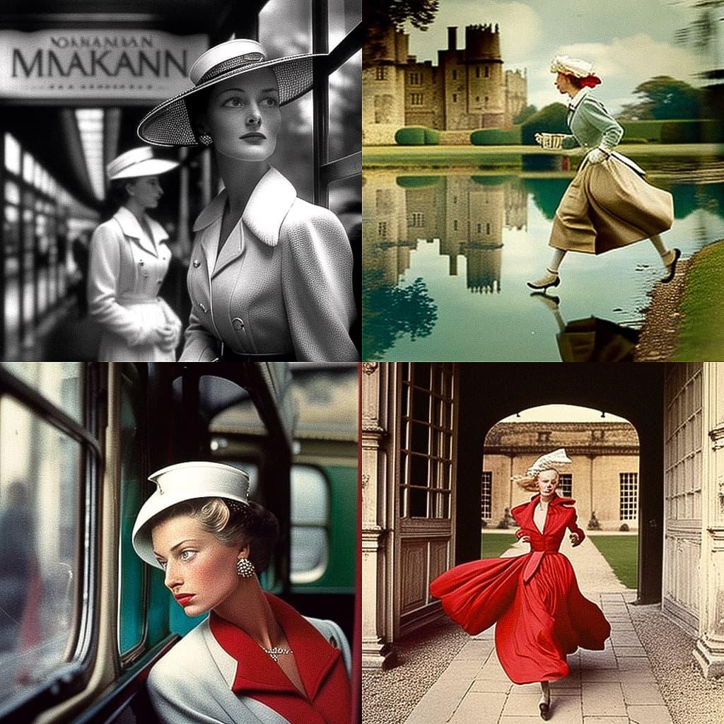 Norman Parkinson style, Midjourney V4, render 1 of 4